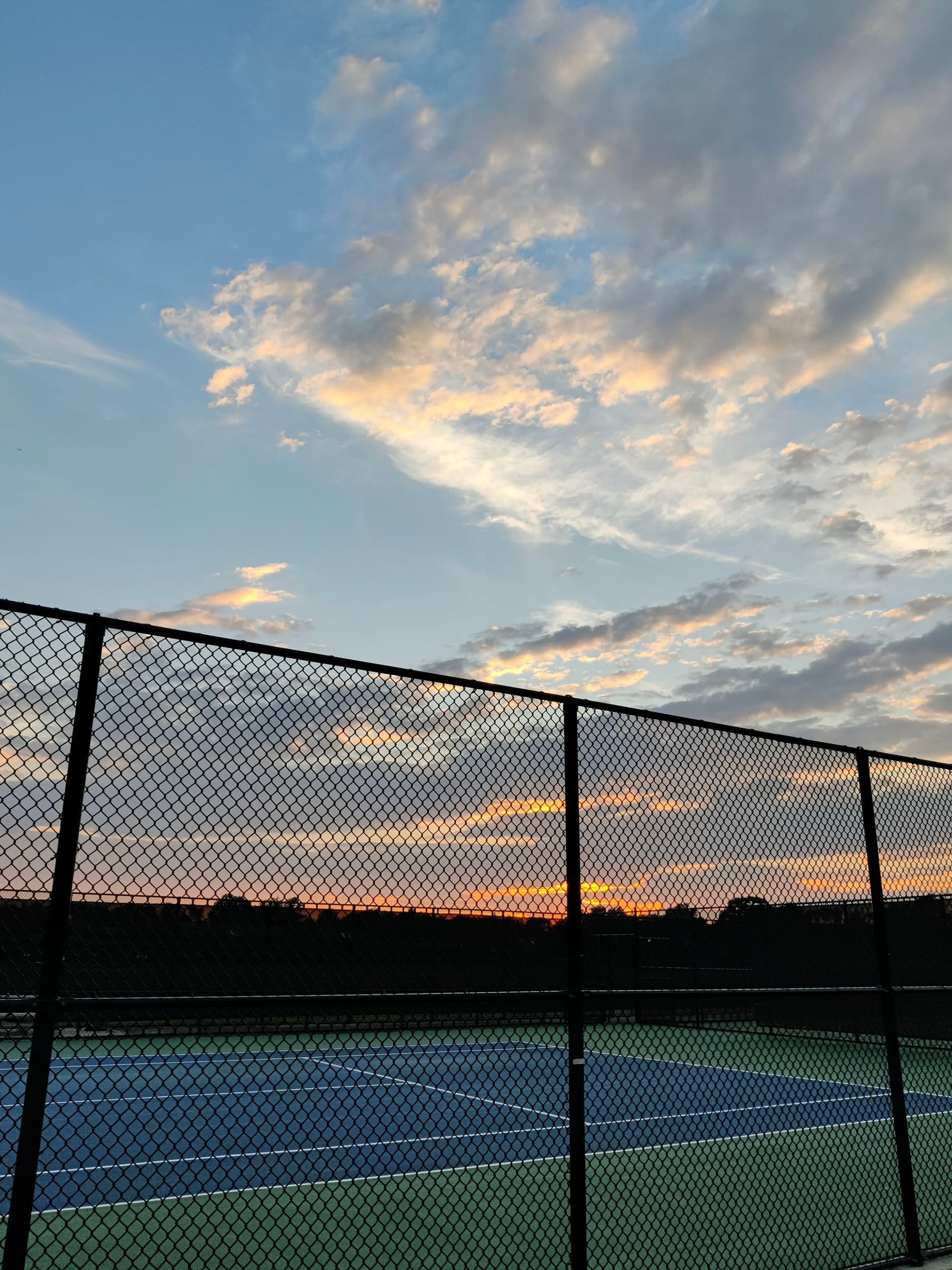 Another day of playing tennis